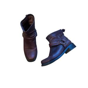 STEVEN Burgundy Booties Size 6.5